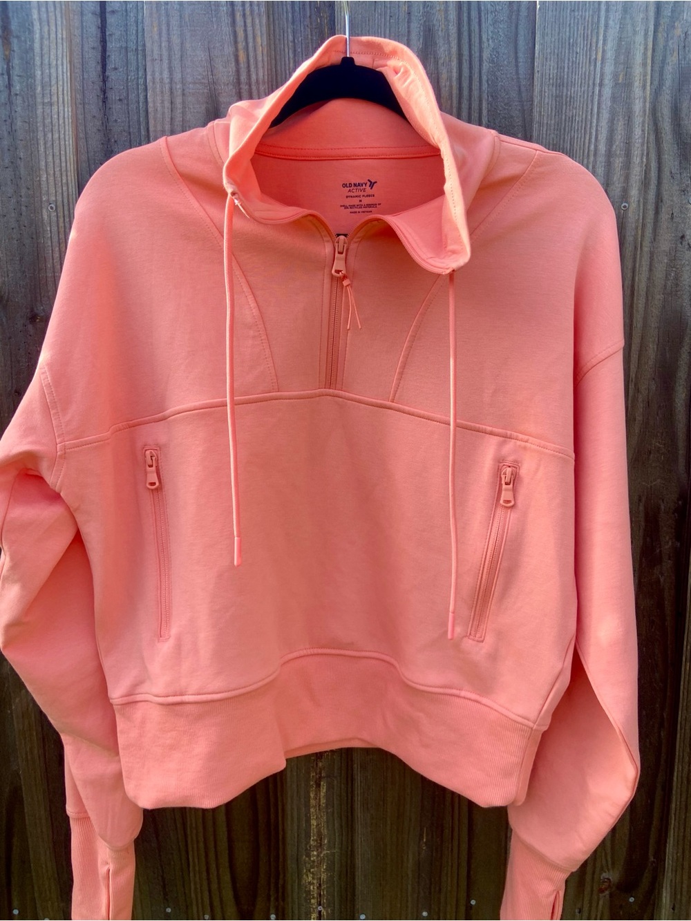 NWT Old Navy Active Dynamic Fleece Medium 1/4 zip